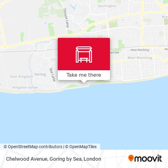 Chelwood Avenue, Goring by Sea map