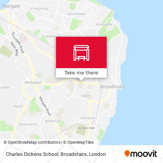 Charles Dickens School, Broadstairs map