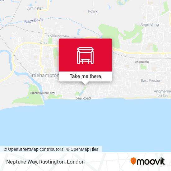 Neptune Way, Rustington map