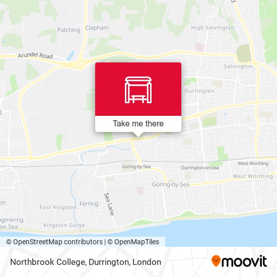Northbrook College, Durrington map