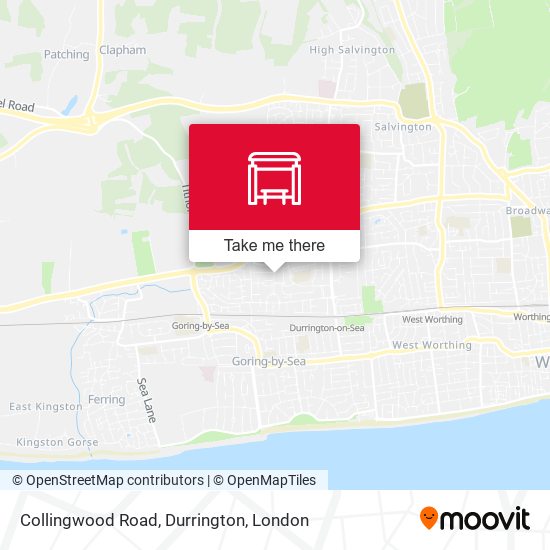 Collingwood Road, Durrington map