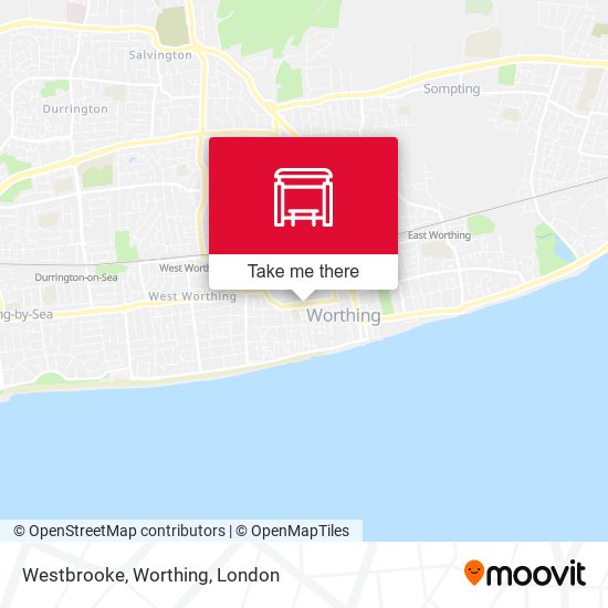 Westbrooke, Worthing map