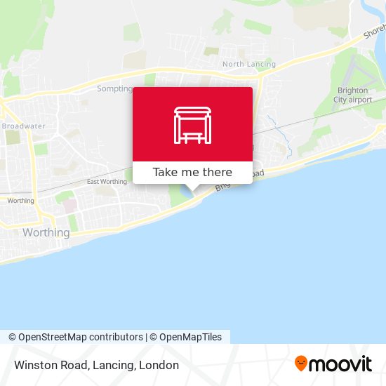 Winston Road, Lancing map