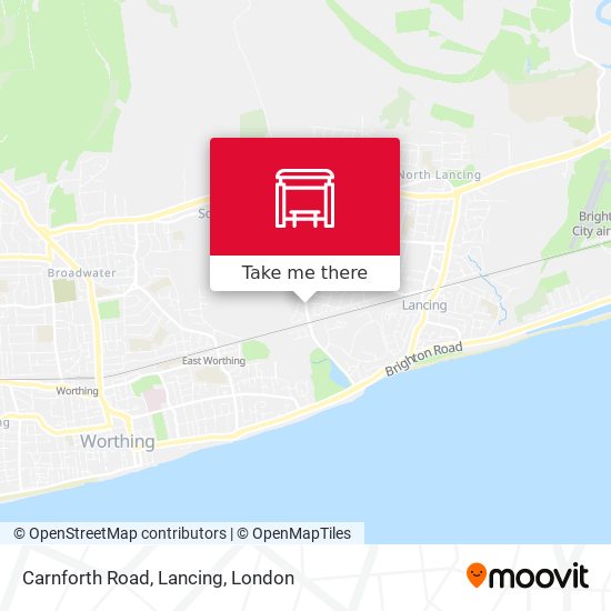Carnforth Road, Lancing map