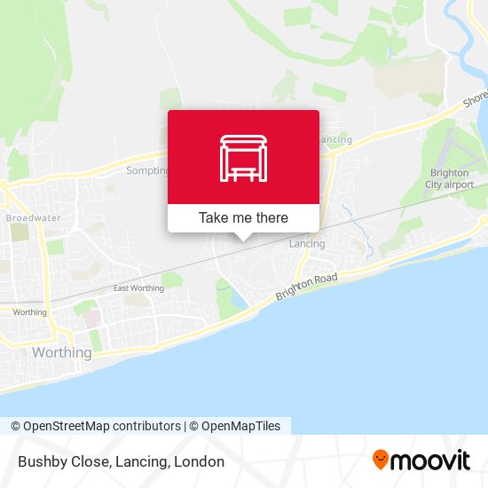 Bushby Close, Lancing map