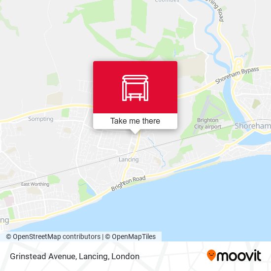 Grinstead Avenue, Lancing map