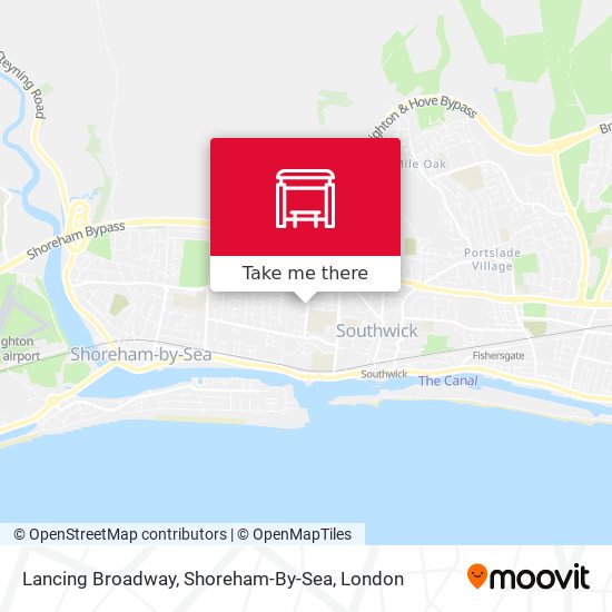 Lancing Broadway, Shoreham-By-Sea map