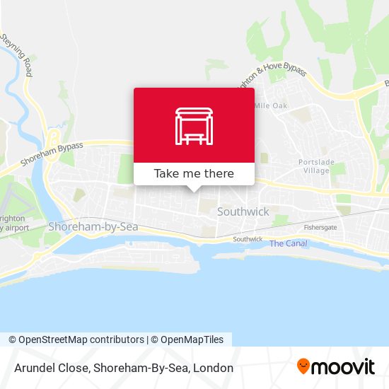 Arundel Close, Shoreham-By-Sea map