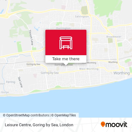 Leisure Centre, Goring by Sea map
