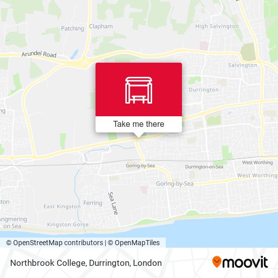 Northbrook College, Durrington map