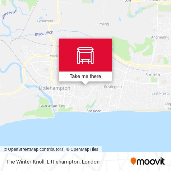 The Winter Knoll, Littlehampton map