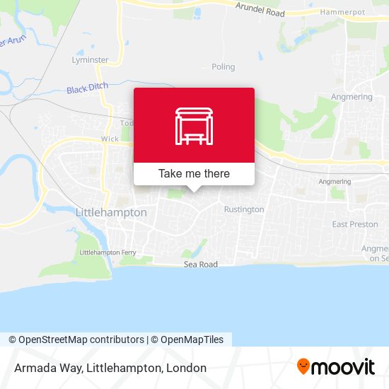 Armada Way, Littlehampton map