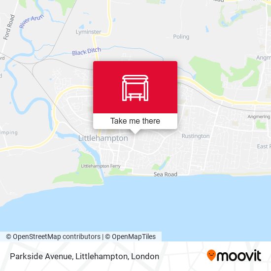 Parkside Avenue, Littlehampton map