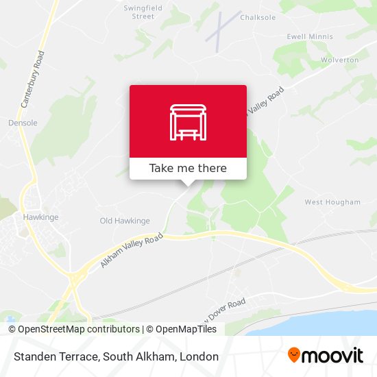 Standen Terrace, South Alkham map