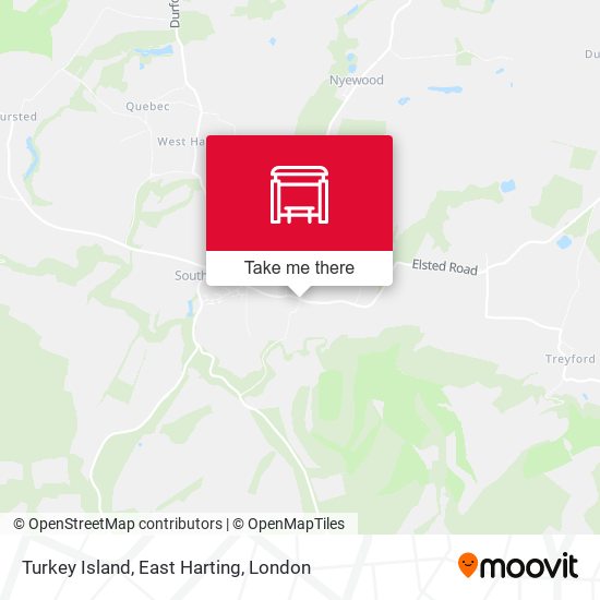 Turkey Island, East Harting map