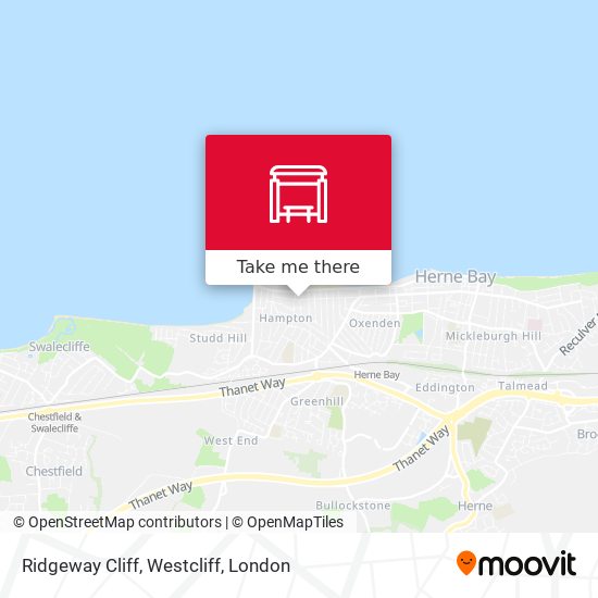 Ridgeway Cliff, Westcliff map