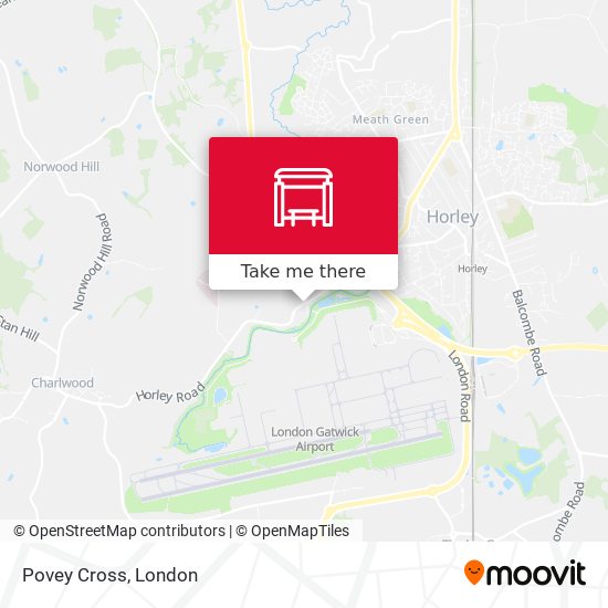 Povey Cross map