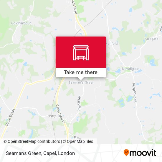Seaman's Green, Capel map