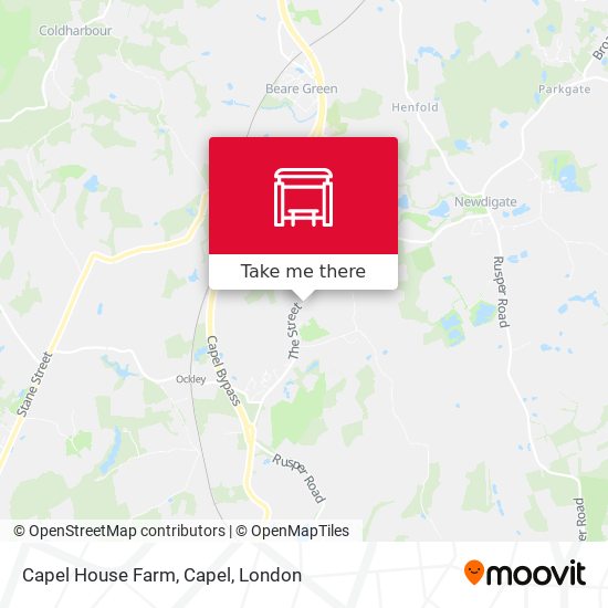 Capel House Farm, Capel map