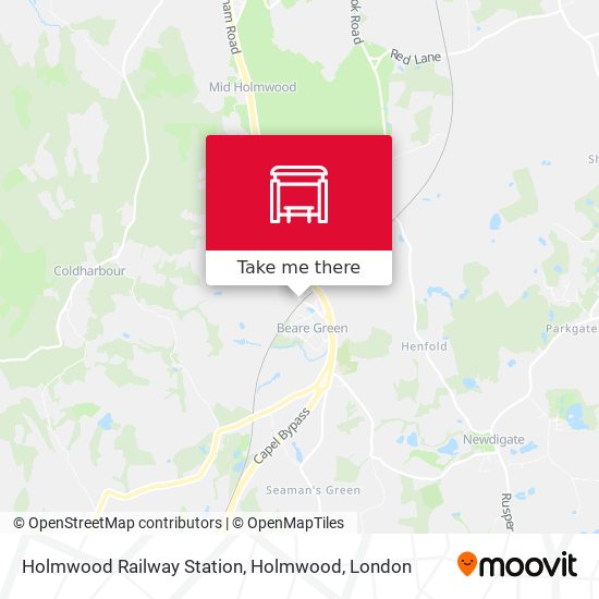Holmwood Railway Station, Holmwood map