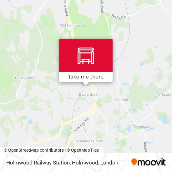 Holmwood Railway Station, Holmwood map