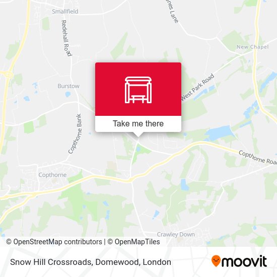 Snow Hill Crossroads, Domewood map
