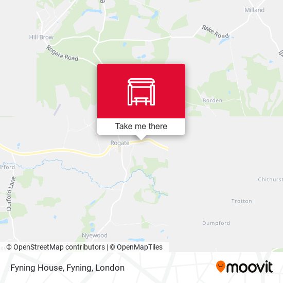 Fyning House, Fyning map
