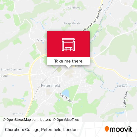Churchers College, Petersfield map