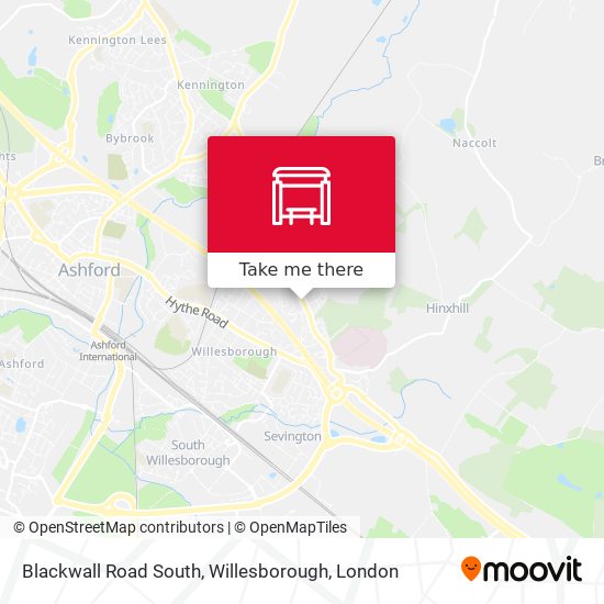 Blackwall Road South, Willesborough map