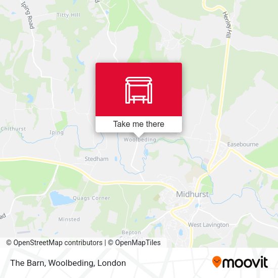 The Barn, Woolbeding map
