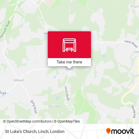 St Luke's Church, Linch map