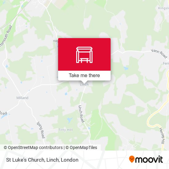 St Luke's Church, Linch map