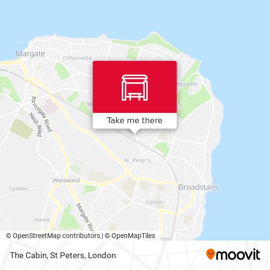 The Cabin, St Peters map