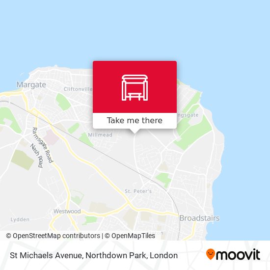 St Michaels Avenue, Northdown Park map