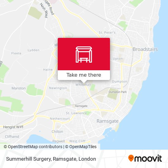 Summerhill Surgery, Ramsgate map