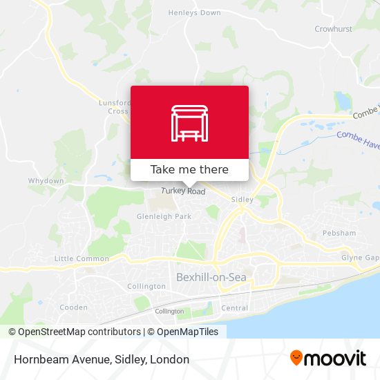 Hornbeam Avenue, Sidley map