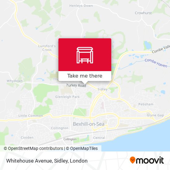 Whitehouse Avenue, Sidley map