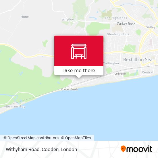 Withyham Road, Cooden map