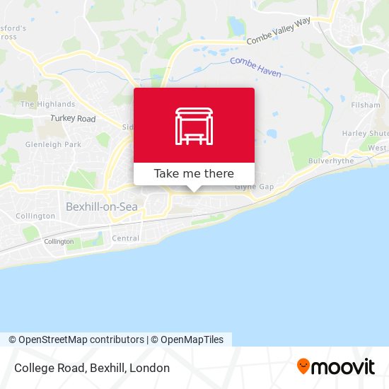 College Road, Bexhill map