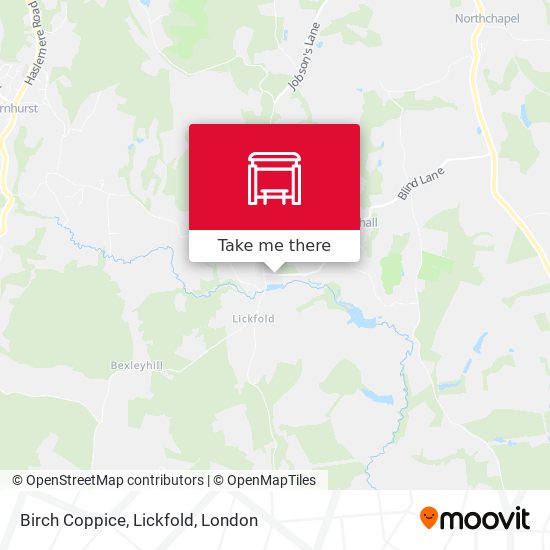 Birch Coppice, Lickfold map
