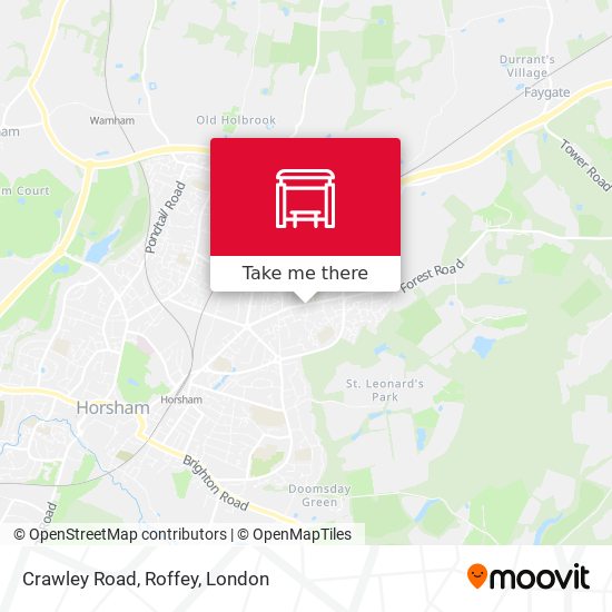 Crawley Road, Roffey map