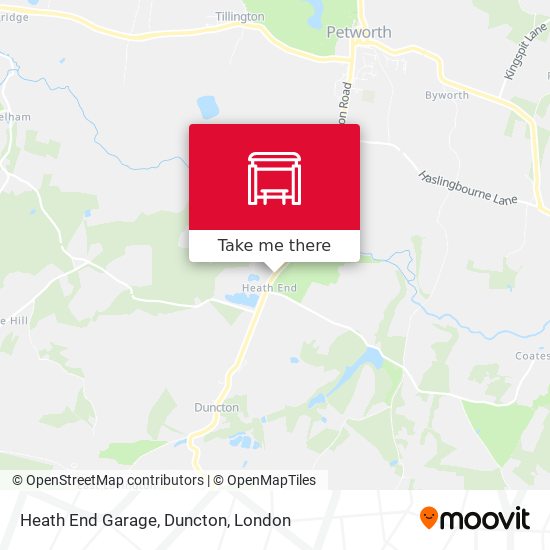 Heath End Garage, Duncton map