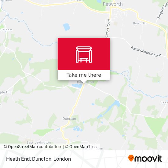 Heath End, Duncton map