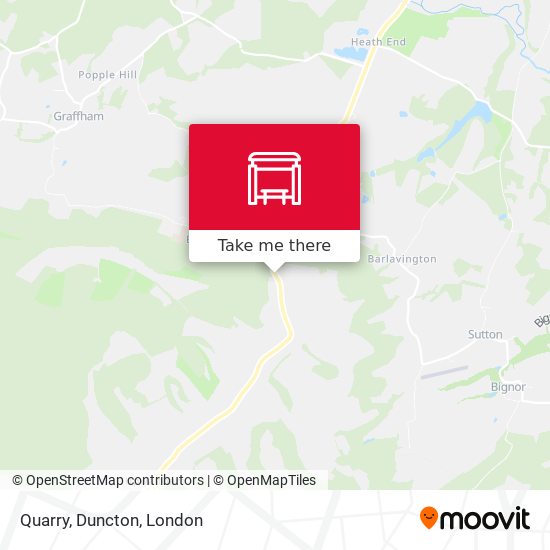 Quarry, Duncton map