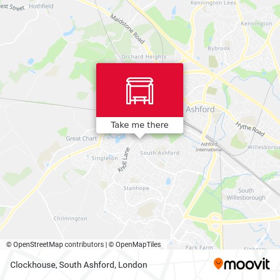 Clockhouse, South Ashford map