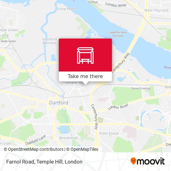 Farnol Road, Temple Hill map