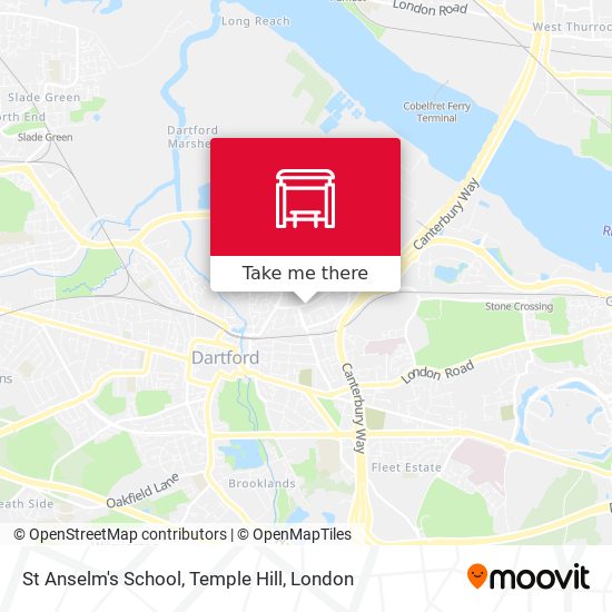 St Anselm's School, Temple Hill map