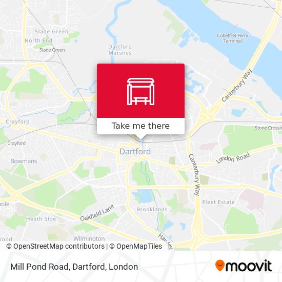Mill Pond Road, Dartford map