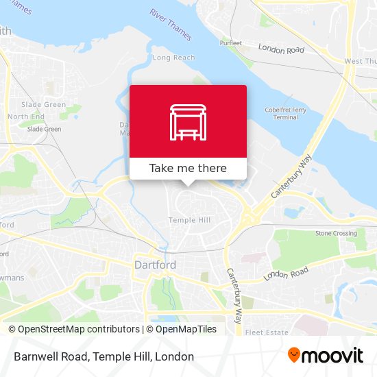 Barnwell Road, Temple Hill map