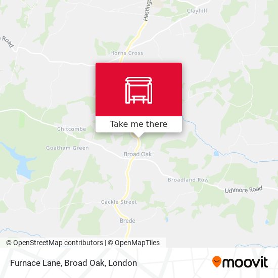 Furnace Lane, Broad Oak map